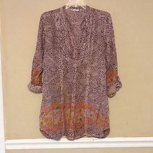 Funky Dolma Button Down Tunic